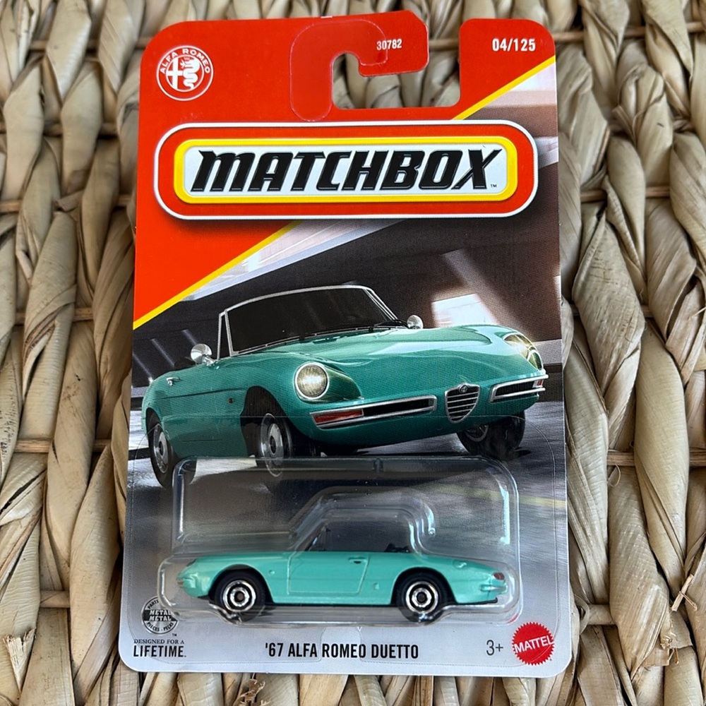 67 Alfa Romeo Duetto 1967 AlfaRomeo Italian Convertible Car Matchbox 2026 New